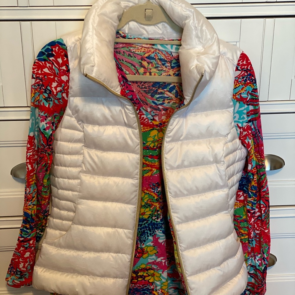 Lilly Pulitzer White Vest & Shirt Combo